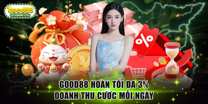 Good88 🎖️ Link Trang Chủ Good88.COM | Đăng Ký +88K 18 Good88 hoàn tối đa 3% doanh thu cược mỗi ngày
